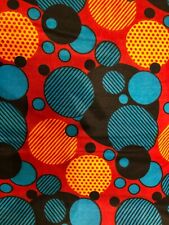 Tissu wax pagne imprimé coloré africain 6 Yards (5,48 metres) 100% Coton  
