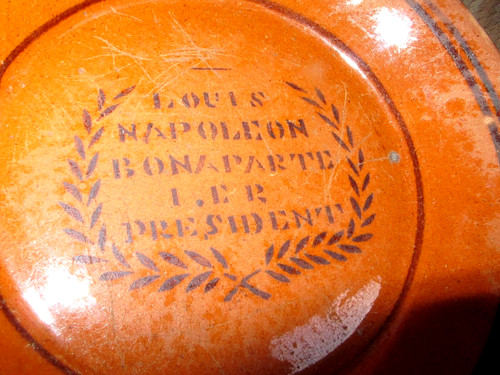 Xix assiette louis napoleon - louis, 1