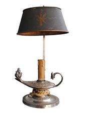 Lampe bouillotte de style Empire époque XIXème métal argenté