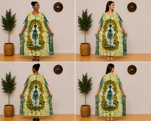 Boubou femme batik wax bassam - boubou,