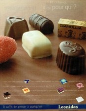publicité Advertising 0221 2005  Leonidas  chocolats  