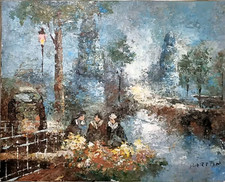 Ancienne peinture huile - ancienne, À