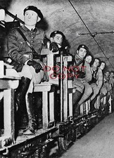 PHOTO LIGNE MAGINOT SOUTERRAINE  LE PETIT TRAIN REPRODUCTION GLOSSY.