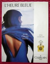 Publicité Papier - Parfum "L'heure Bleue" de Guerlain de 1989