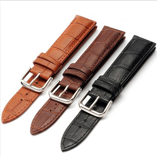 Unisexe véritable cuir montre - cuir,