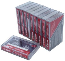 Lot 10 Cassette BASF Audio d'occasion Réenregistrable (Réf#G-520)
