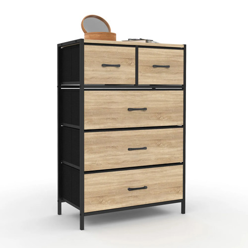 Chiffonnier tiroirs tissu - chiffonnier, 5