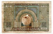 Maroc MOROCCO Billet 50 FRANCS
