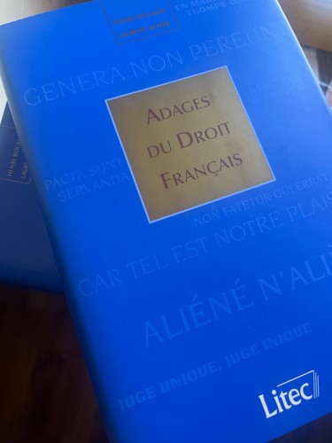 Adages droit francais - adages,