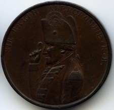 Consulat Napoleon Bonaparte Médaille Mort du général Abercromby 1801