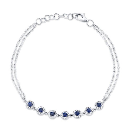 14k blanc diamant saphir - or,