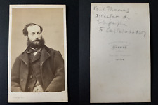 Pierfite, Castres, Le directeur du télégraphe Paul Thomas  Vintage cdv albumen p