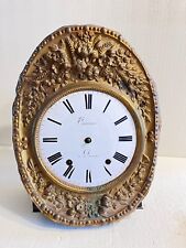 Ancien mouvement de pendule comtoise horloge XIXé échappement à verge ref 851c