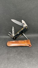 Rare ROBT. KLAAS Solingen Pocket Knife 90mm M.A.NROSTFREI Multi-Tool Heron Logo
