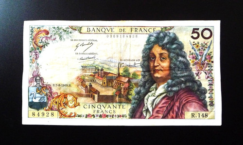 Billet francs racine - billet, de
