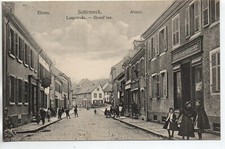 SCHIRMECK - Bas Rhin - CPA 67 - Carte G. Schmitt - Grande rue commerces
