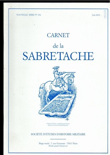 Revue carnet sabretache - carnet, de