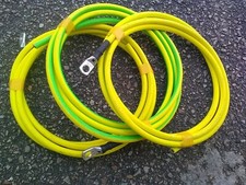 4 liaisons : fils / cable de terre 16mm2 + cosse 8mm longueur 2m  souple