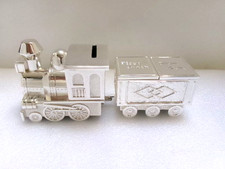 Tirelire locomotive en métal