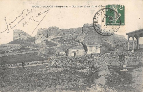 Cpa smyrne turquie - smyrne, mont