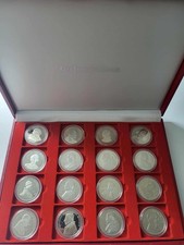 Coffret La collection du Vatican Club Français De La Monnaie 16 Pièce Médaille 