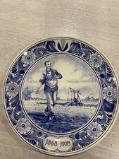 Assiette ancienne de Delft, Très Bon État