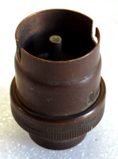 Douille B22 pas de 16,85 mm en Cuivre et Porcelaine pour Lustre TBE