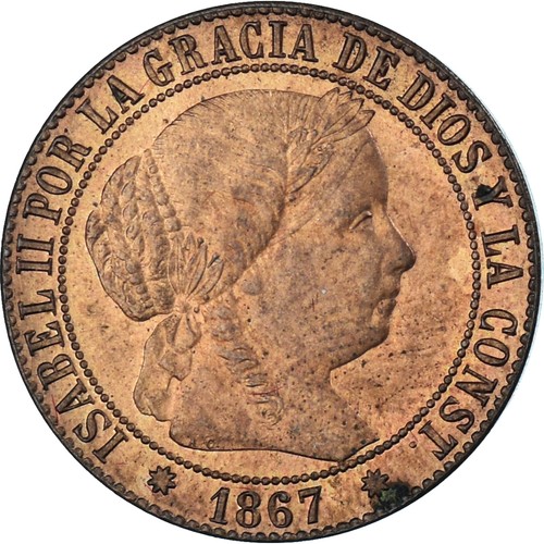Monnaie espagne isabel ii - monnaie,, espagne,
