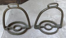 Paire Anciens Étriers Officier Dragon/Cheval/militaire/Cavalerie Ancienne