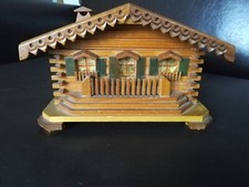 Boite à Cigarettes Musicale Vintage Chalet de Montagne  Boite à musique