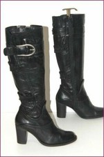 REGARD Bottes Tout Cuir Fripé