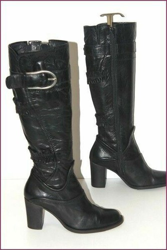 Regard bottes tout cuir fripé - bottes,