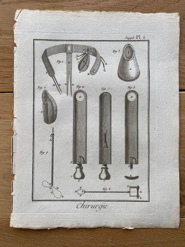 Gravure sur cuivre originale