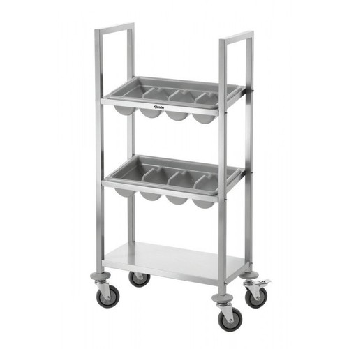 Chariot inox pour bacs - , à