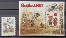 FRANCE 3467+BLOC46 FETE DU TIMEBRE BOULE ET BILL   NEUF**