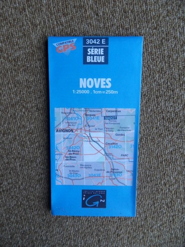 524 carte ign - carte, bleue