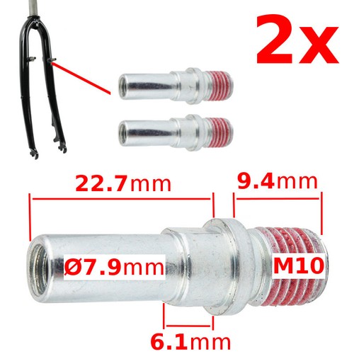 Pivot m10 porte patin - de, frein