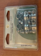 5X COLLIER DOUBLE DE FIXATION DE TUYAUX DE PLOMBERIE 12 EN METAL