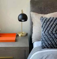 Ancienne lampe de bureau de table en laiton pour chambre à coucher salon déco...