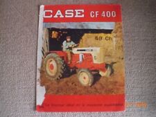 ANCIENNE   BROCHURE   PUBLICITAIRE   TRACTEUR  CASE  CF 400  2/1967