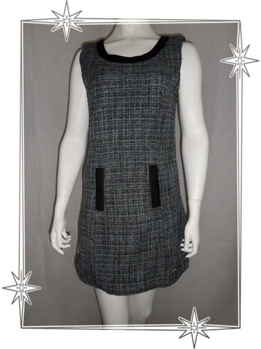 Robe courte chiné tweed - robe,