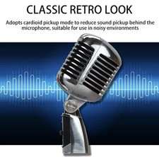Microphone Dynamique Rétro