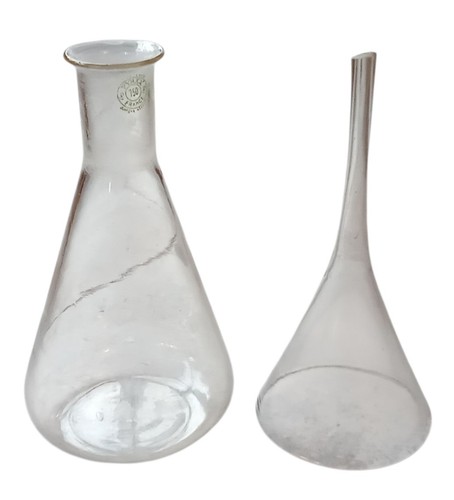 Ancien flacon fiole pyrex - flacon,