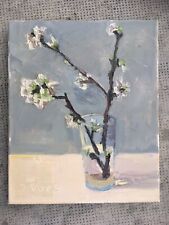 Tableau signé J. VORS huile sur toile fleurs peintre suisse