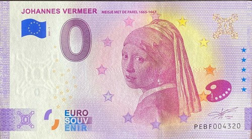 Billet euro vermeer a - vermeer,