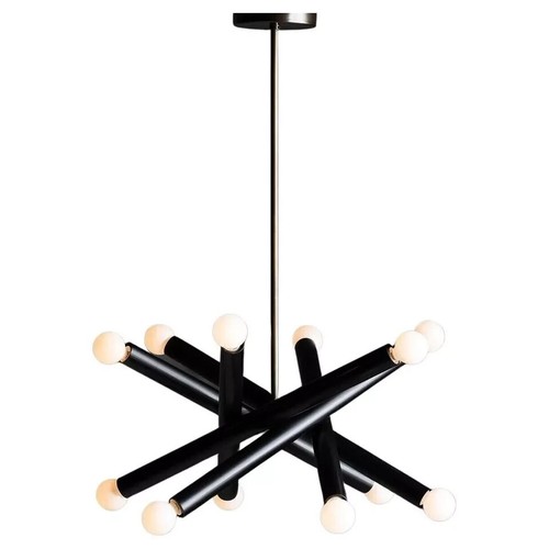 Chandelier tubulaire métal - chandelier,
