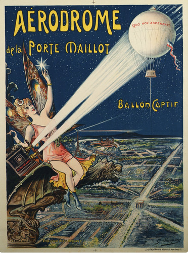 Affiche poster aérodrome - poster,