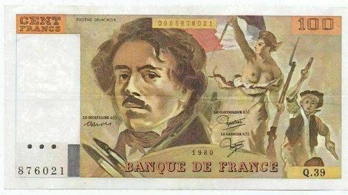 100 francs delacroix - 100,