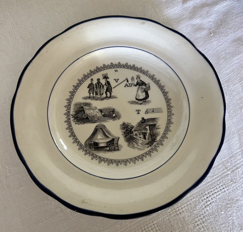 Assiette parlante ancienne - parlante,
