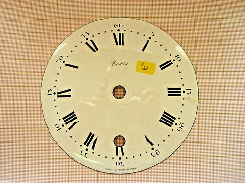 Cadran émail pendule zenith - émail,